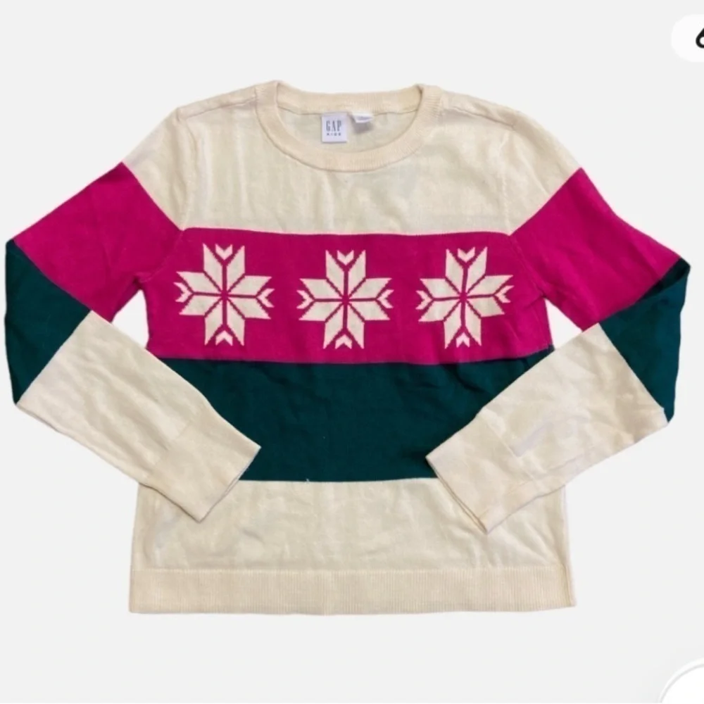 NWT GAP Kids Girl's Soft Knit Crewneck Long Sleeve Fashion Sweater